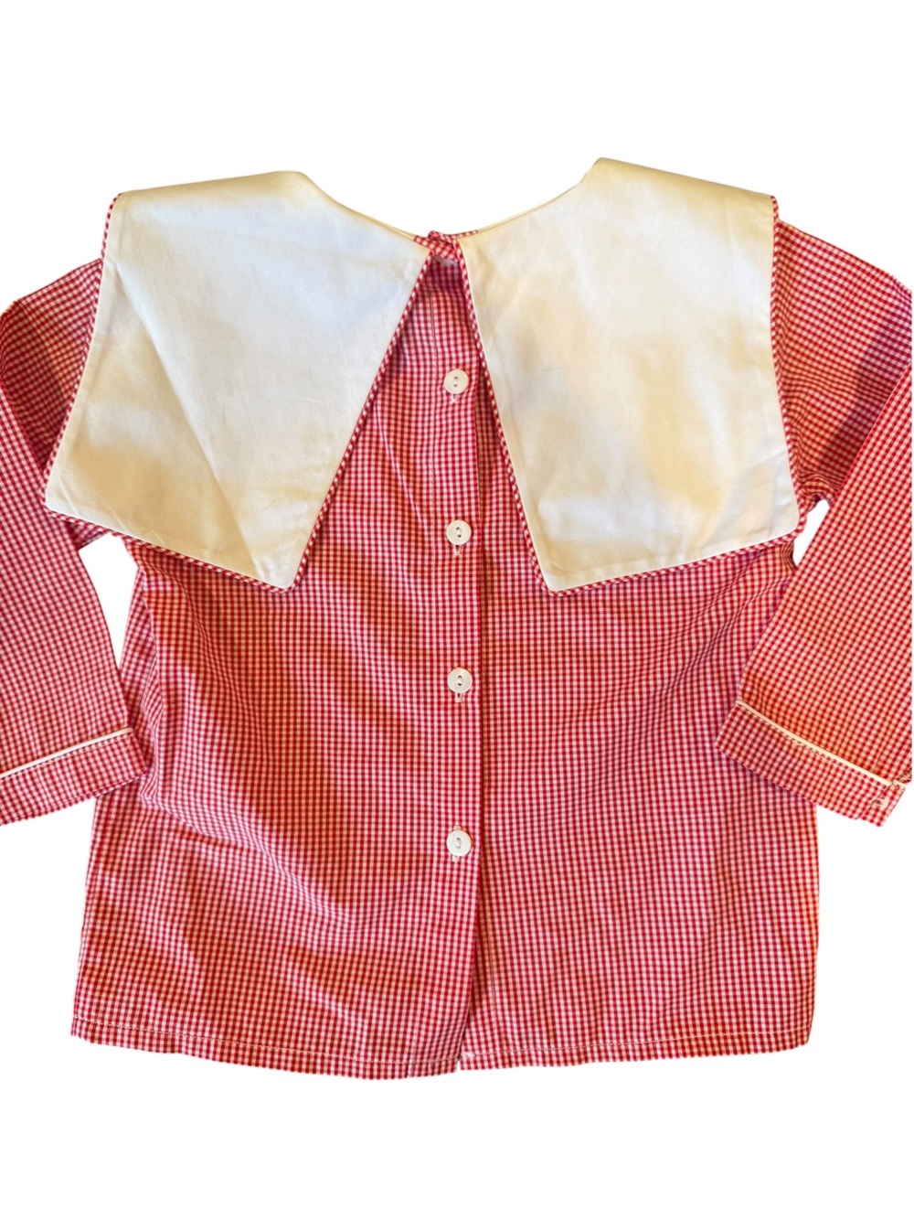 Cecil and Lou - Christmas Santa Embroidered Gingham Shirt - Picture 6 of 7